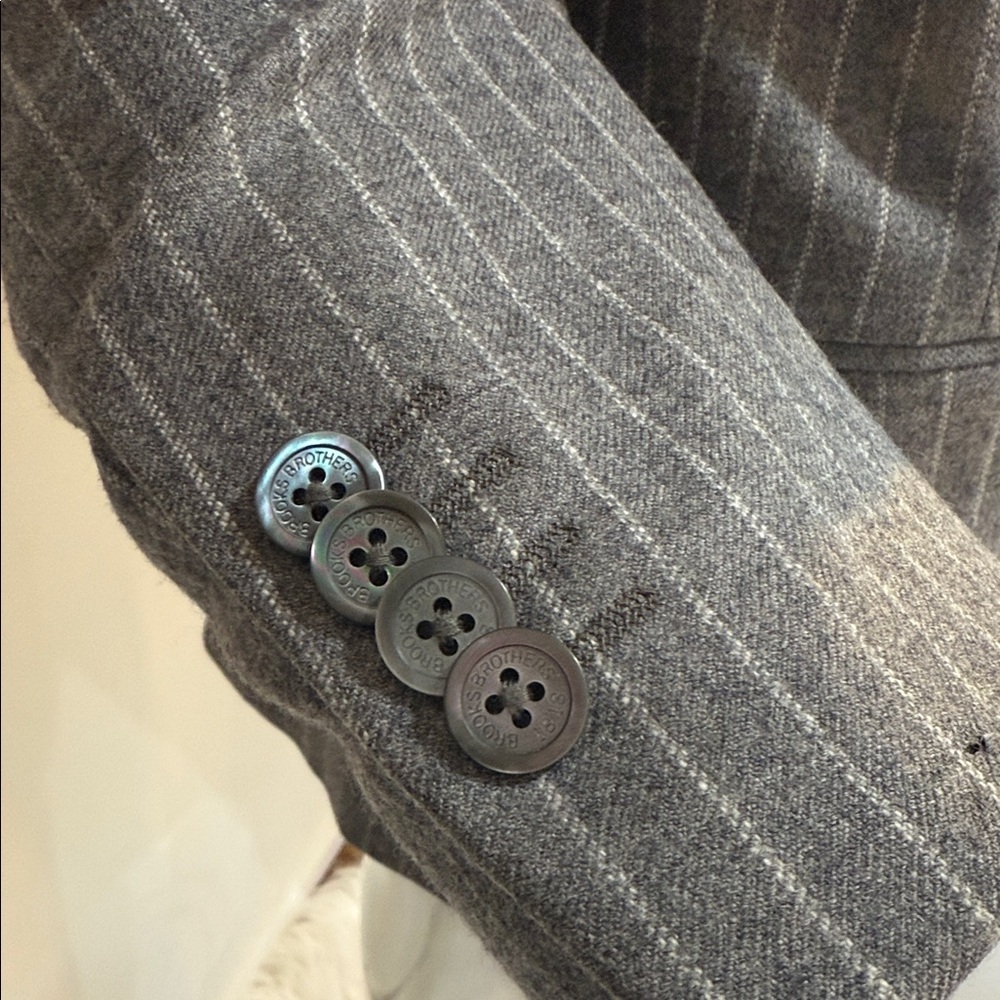 Brooks Brothers Wool Stellita Fit Pin Stripe Blazer Corpcore - Picture 8 of 11